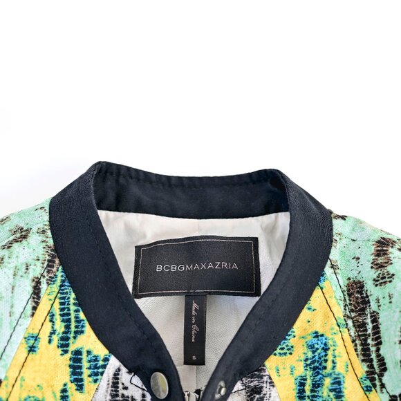 BCBGMaxAzria Multi-Color Bomber Jacket Small - Picture 8 of 8